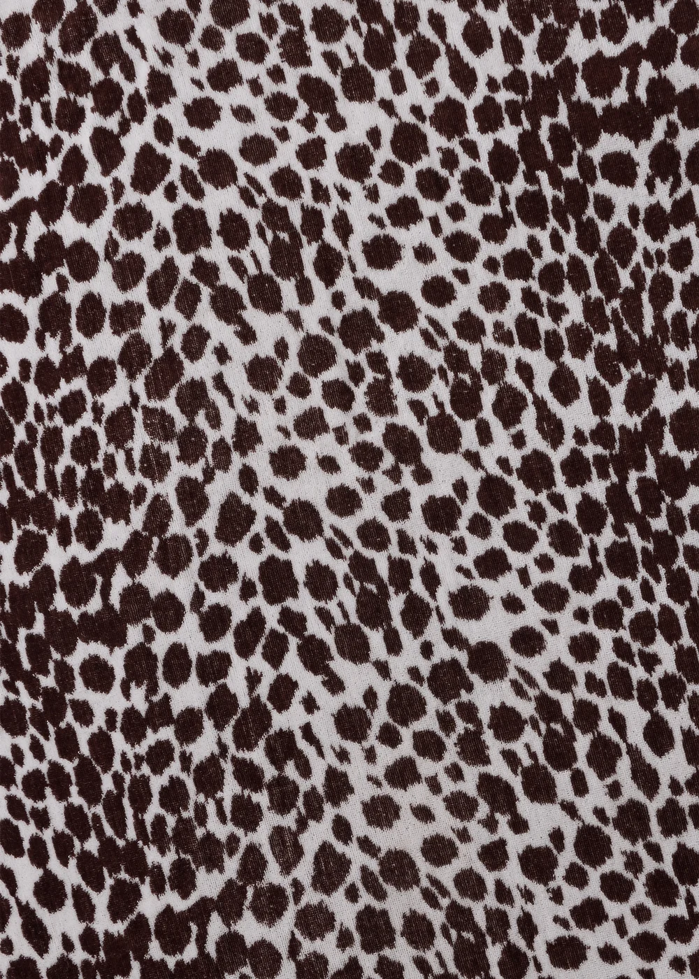 Brown Leopard Jacquard Beach Towel Image 2