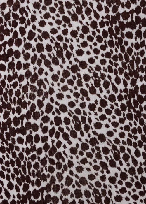 Brown Leopard Jacquard Beach Towel Image 2