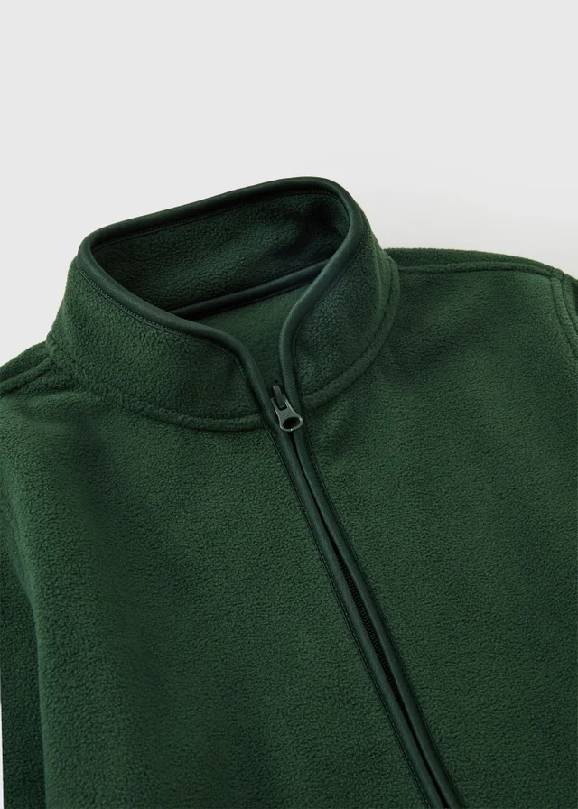 Kids Green Zip Fleece (3-13yrs)