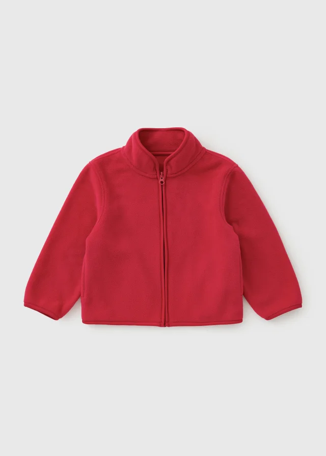 Kids Red Zip Fleece (3-13yrs)