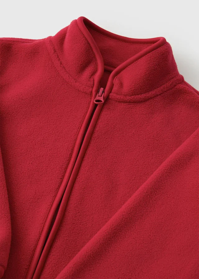 Kids Red Zip Fleece (3-13yrs)