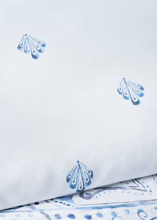 Blue Mandala Crinkle Duvet Set - Double Image 3