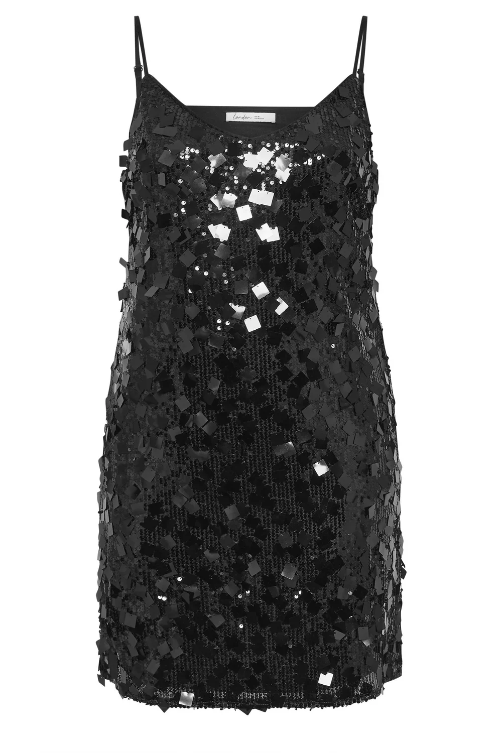 Yours London Curve Black Sequin Slip Dress - 16 | Matalan Yours London Curve Black Sequin Slip Dress - 16 | Matalan