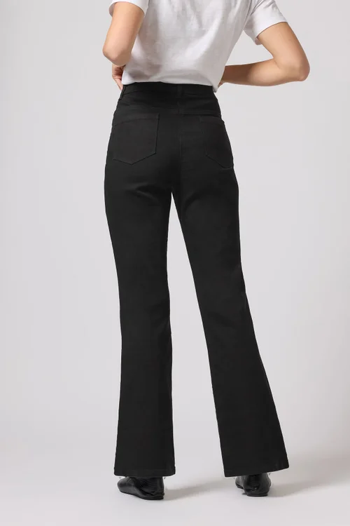 M&Co Black Bootcut Jeggings - 18/L31 Image 5