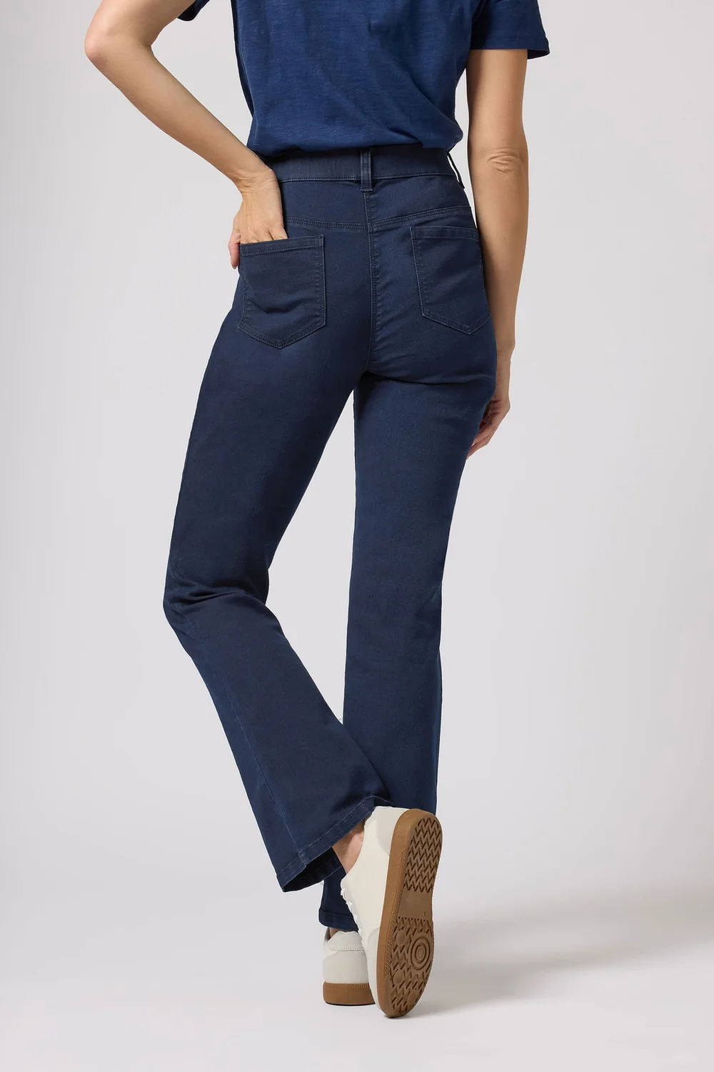 M&Co Indigo Blue Bootcut Jeggings - 10/L31 Image 4