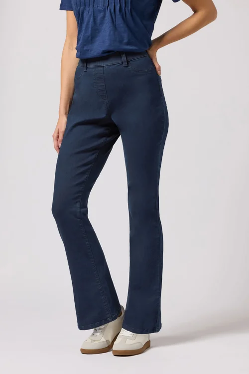 M&Co Indigo Blue Bootcut Jeggings - 10/L31 Image 3