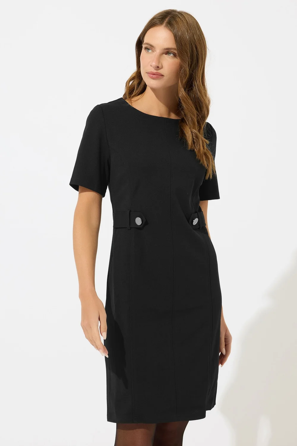 M&Co Black Button Detail Tailored Dress - 16 | Matalan M&Co Black Button Detail Tailored Dress - 16 | Matalan
