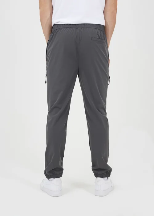 Brave Soul Dark Grey Straight Leg Elasticated Waist Trousers - M Image 2