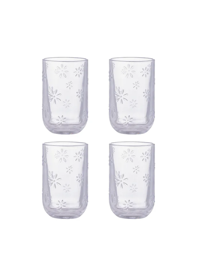 Ravenhead Daisy Glasses 45cl Set of 4