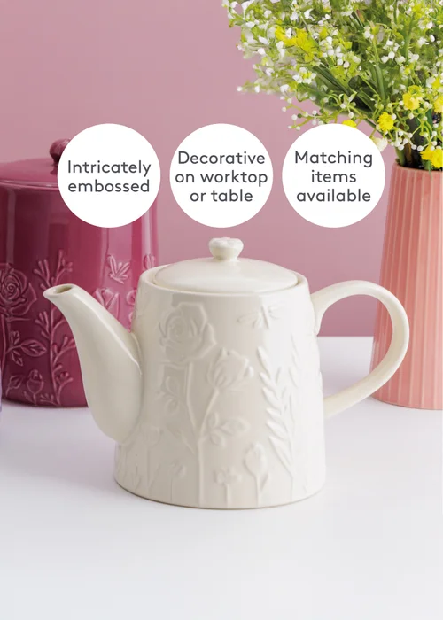Mason Cash cream In the Meadow Teapot - One Size Image 5