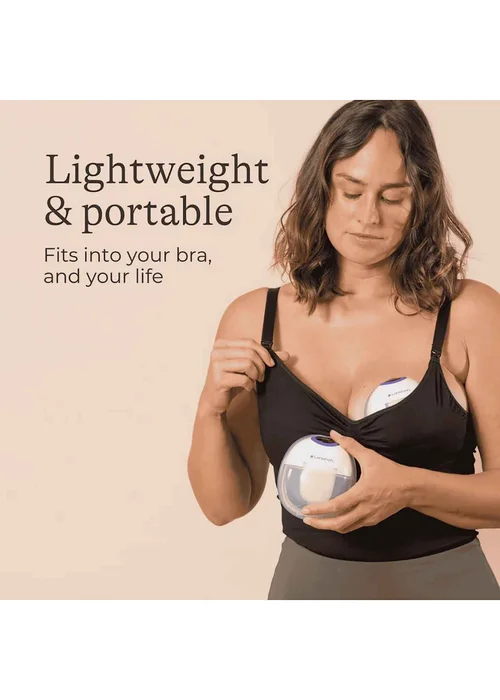 Lansinoh Clear Wearable Double Breast Pump - One Size Image 6