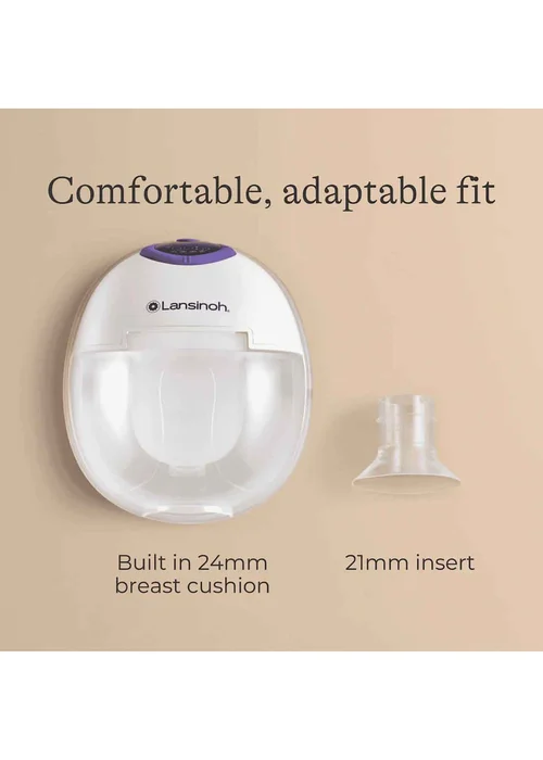 Lansinoh Clear Wearable Double Breast Pump - One Size Image 2