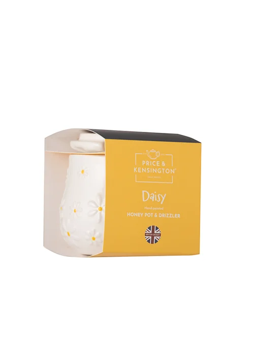 Price & Kensington Cream Daisy Honey Pot & Drizzler - One Size Image 2