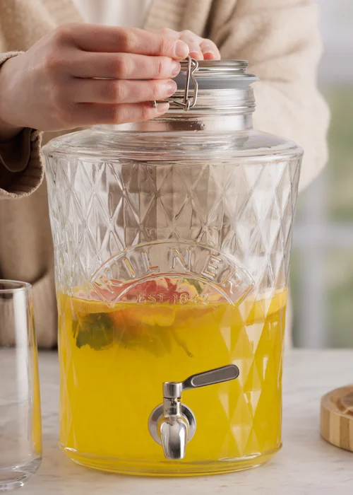Kilner Clip Top Diamond Drinks Dispenser 5L - One Size Image 4