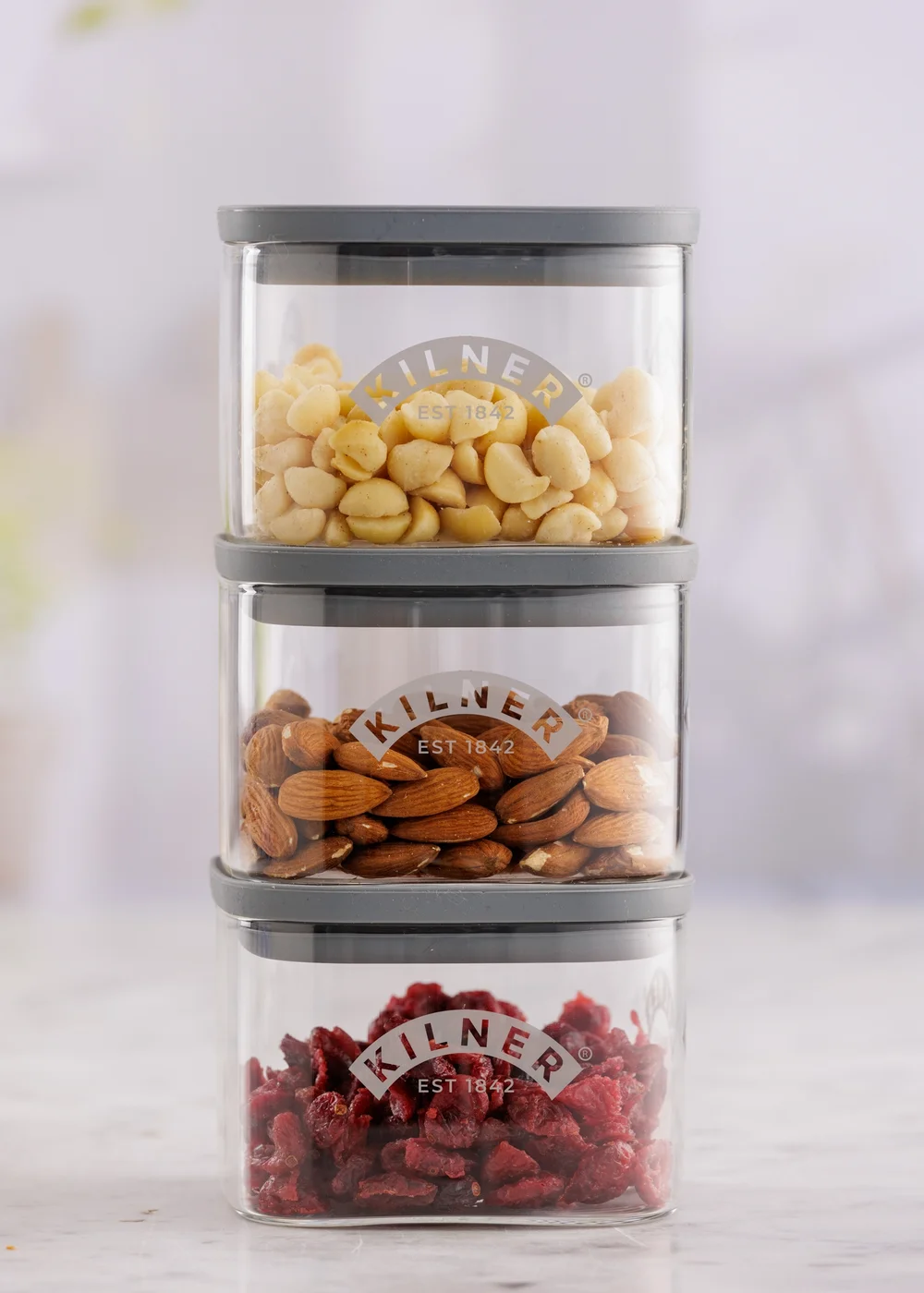 Kilner Fresh Storage Square Jar Set of 3 0.5L - One Size Image 2