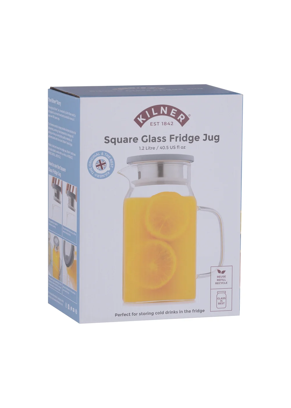 Kilner Fresh Store 1.2 Litre Jug - One Size Image 2