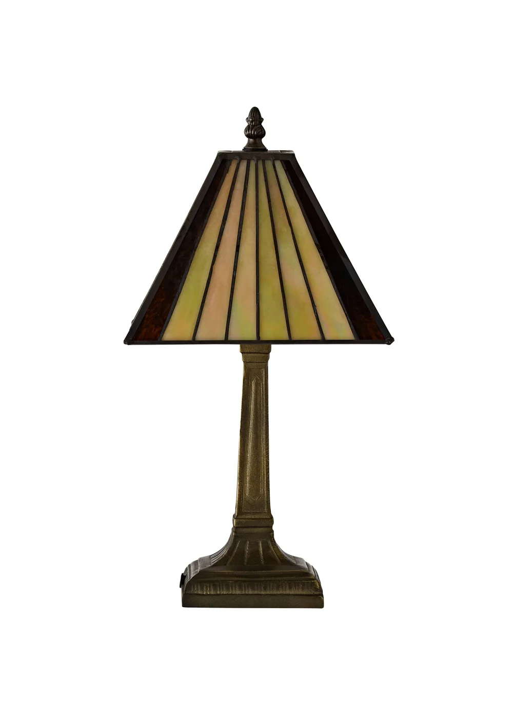 ValueLights Tiffany Stained Glass Antique Brass Table Lamp - One Size Image 2