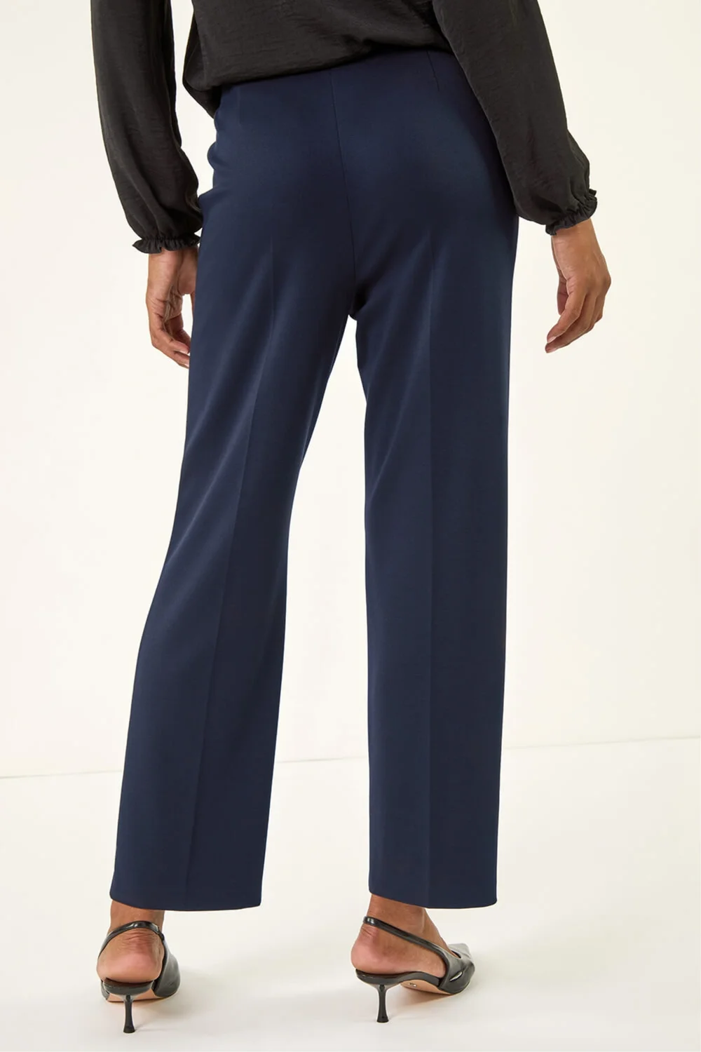 Roman Navy Straight Leg Ponte Trouser - 14 Image 3