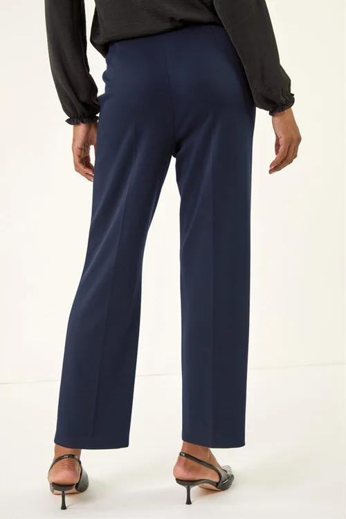 Roman Navy Straight Leg Ponte Trouser - 14 Image 3