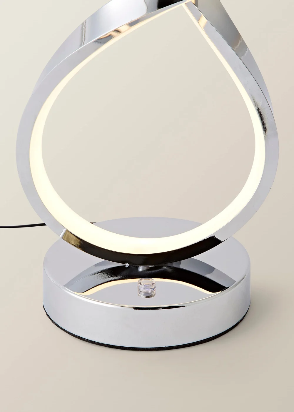 ValueLights Infinity Swirl Integrated LED Touch Dimmer Table Lamp - One Size Image 6