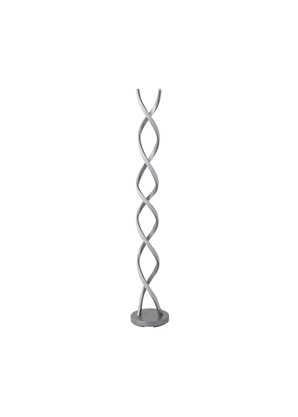 ValueLights Infinity Double Twist Integrated LED Grey Floor Lamp - One Size Image 6