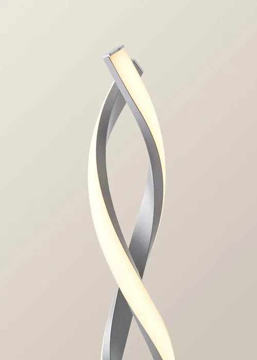 ValueLights Silver Infinity Double Twist Integrated LED Table Lamp - One Size Image 4