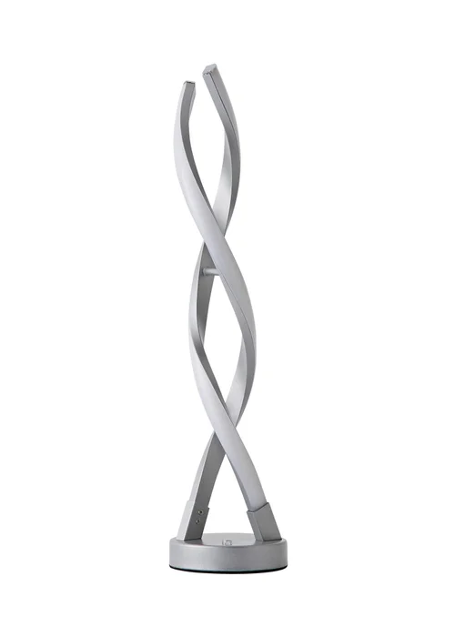 ValueLights Silver Infinity Double Twist Integrated LED Table Lamp - One Size Image 5