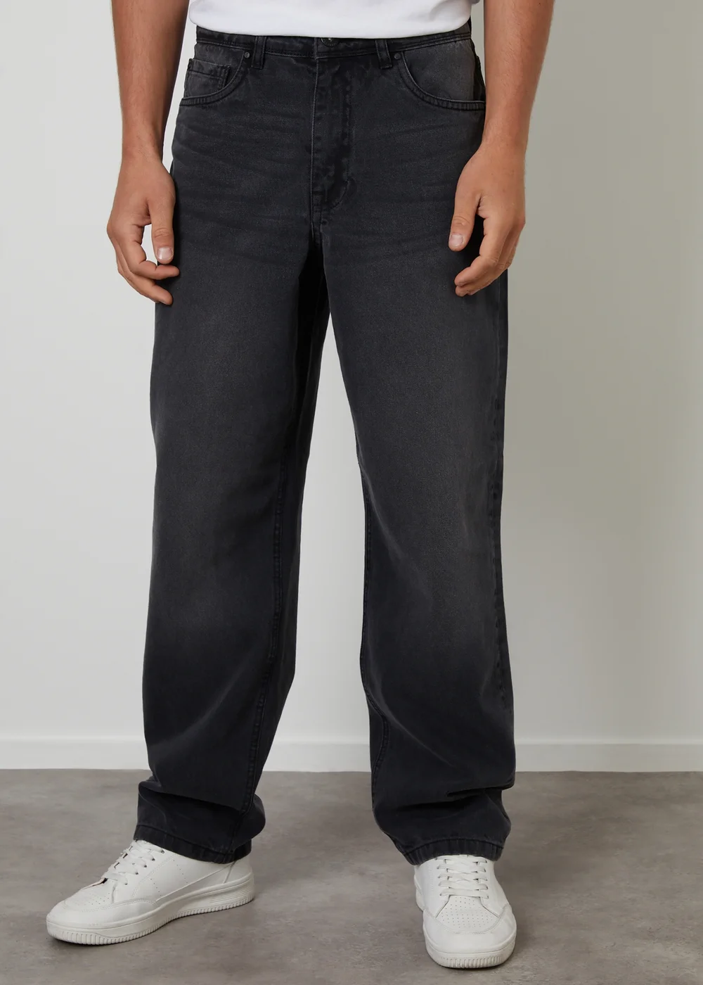 Threadbare Grey Loose Fit Jeans - 32/L32 Image 1