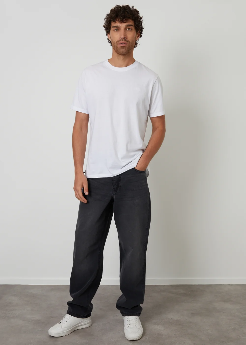 Threadbare Grey Loose Fit Jeans - 32/L32 Image 3