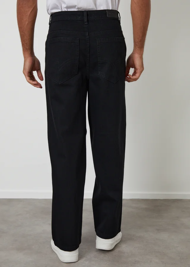 Threadbare Black Baggy Fit Jeans