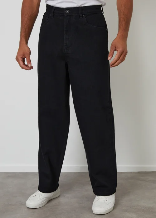 Threadbare Black Baggy Fit Jeans - 32/L32 Image 1