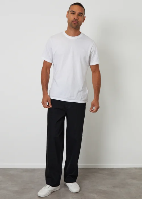 Threadbare Black Baggy Fit Jeans - 32/L32 Image 3
