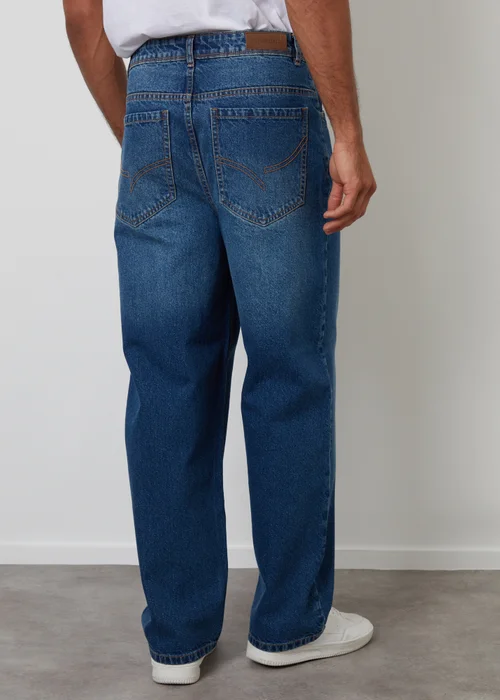 Threadbare Blue Baggy Fit Jeans - 36/L32 Image 2