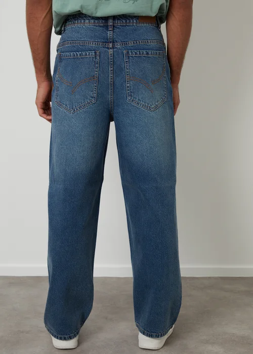 Threadbare Blue Baggy Fit Jeans - 32/L32 Image 2