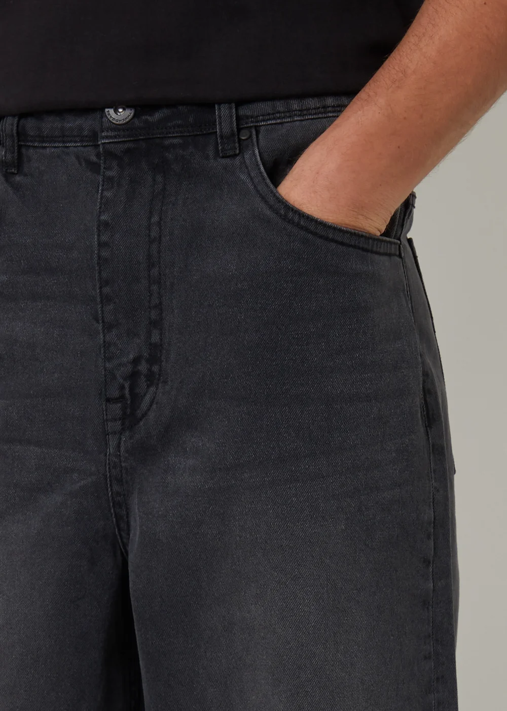 Threadbare Grey Baggy Fit Jeans - 34/L32 Image 4