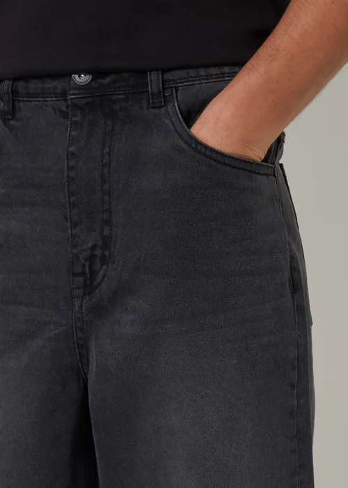 Threadbare Grey Baggy Fit Jeans - 34/L32 Image 4