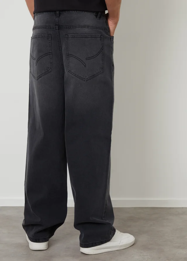 Threadbare Grey Baggy Fit Jeans