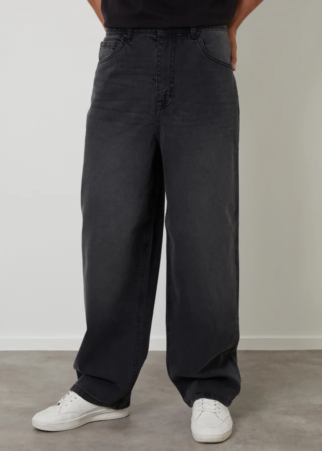 Threadbare Grey Baggy Fit Jeans