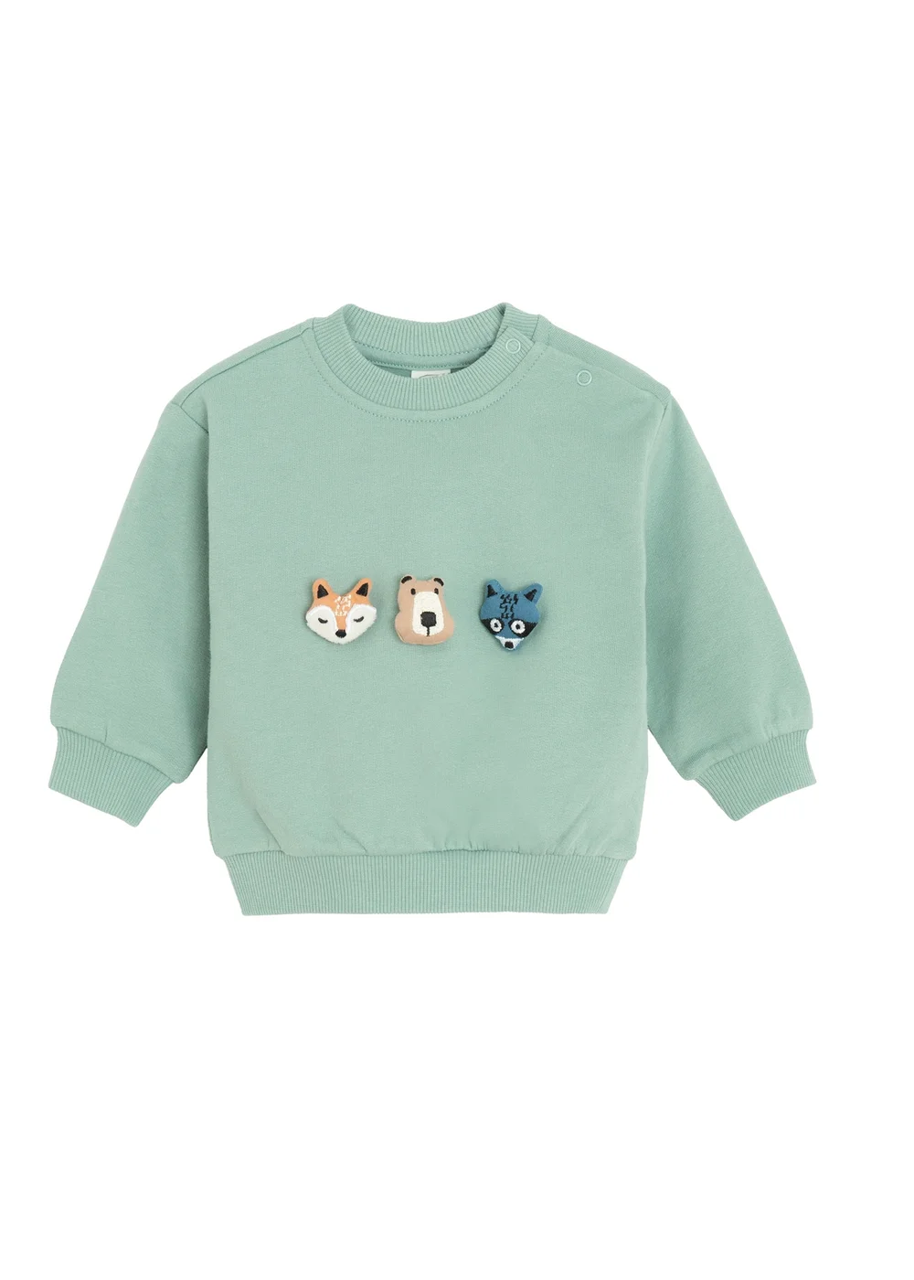 Cool Club Green Printed Sweatshirt (2-24 mnths) - 12-18 months Image 1