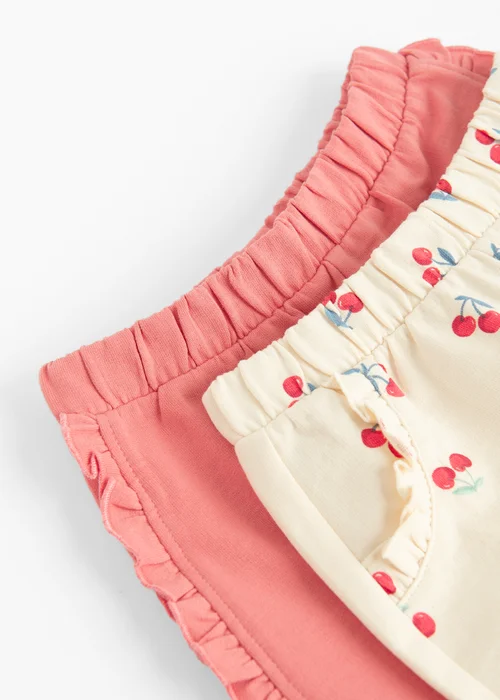 Cool Club Pink 2-Pack Printed Joggers (2-24 mnths) - 2-3 Months Image 5