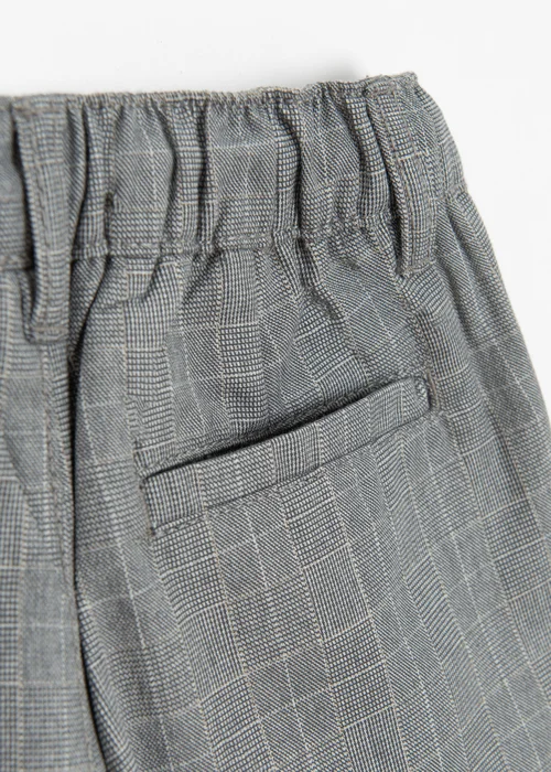 Cool Club Grey Relaxed Straight-Leg Striped Trousers With Drawstring Waist (2-8 yrs) - 8 Yrs Image 4