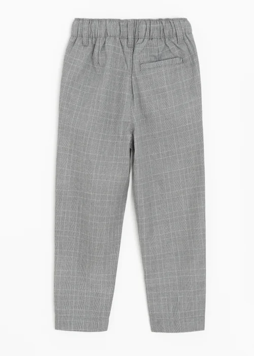 Cool Club Grey Relaxed Straight-Leg Striped Trousers With Drawstring Waist (2-8 yrs) - 8 Yrs Image 3