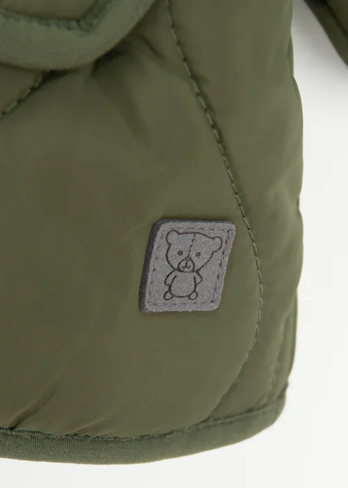 Cool Club Green Quilted Hooded Button-Up Jacket (3-24 mnths) - 9-12 months Image 5
