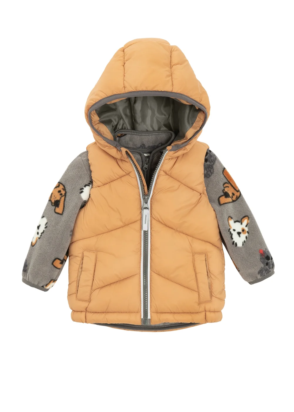 Cool Club Brown 2-Piece Printed Fleece & Bodywarmer Set (3-24 mnths) - 2 Yrs Image 2