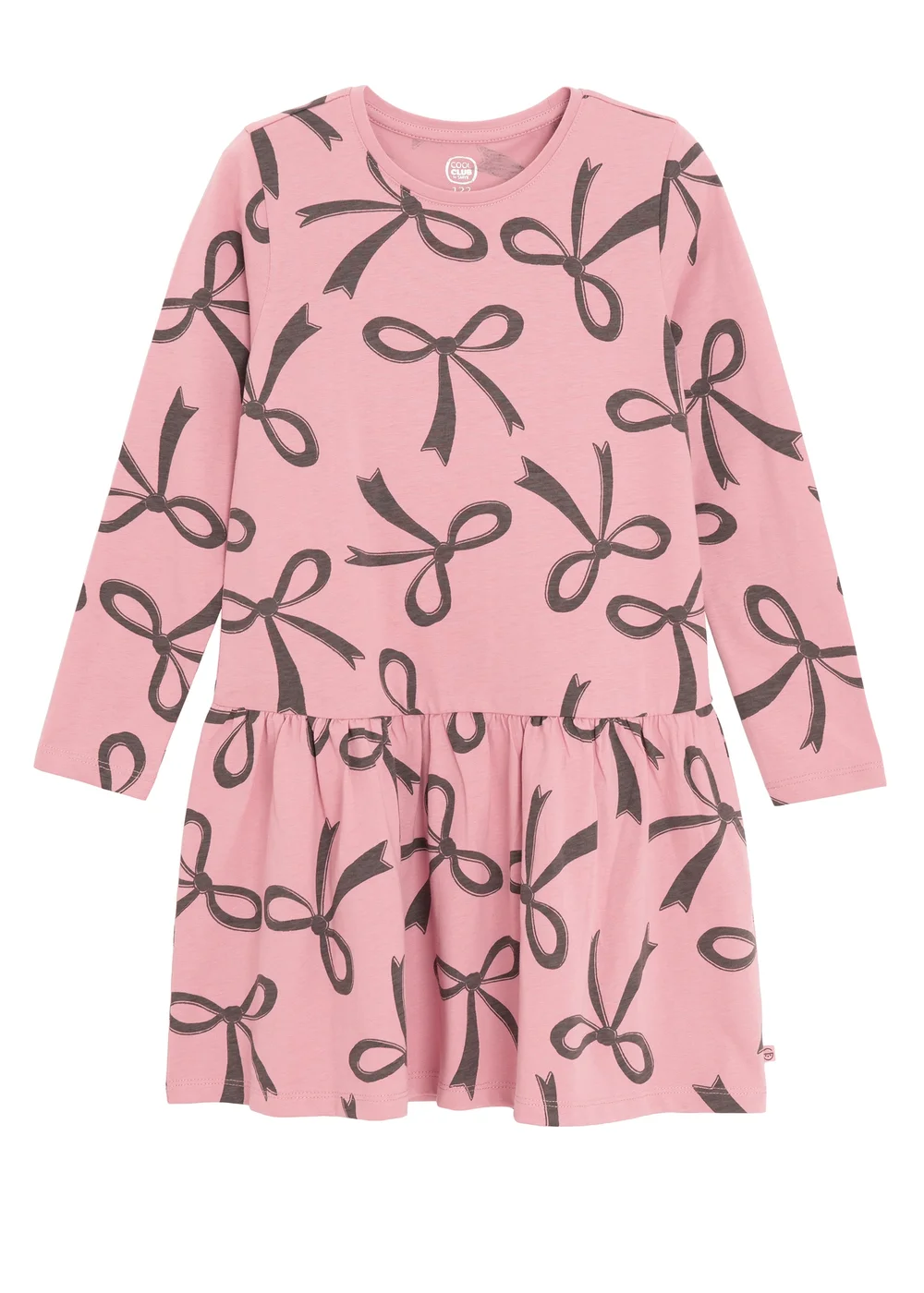 Cool Club Pink Printed Long Sleeve Dress (3-8yrs) - 8 Yrs Cool Club Pink Printed Long Sleeve Dress (3-8yrs) - 8 Yrs