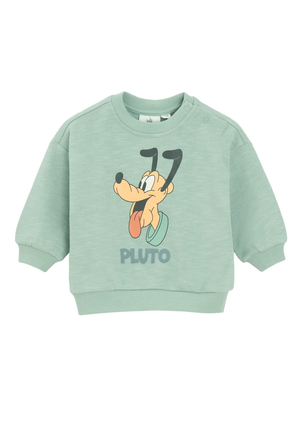 Cool Club Grey Pluto Print Classic Crew Neck Sweatshirt (2-24 months) - 6-9 months Image 1