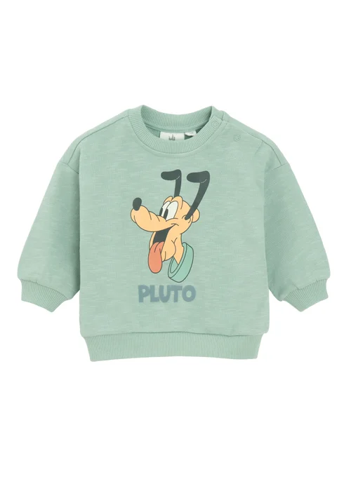 Cool Club Grey Pluto Print Classic Crew Neck Sweatshirt (2-24 months) - 6-9 months Image 1