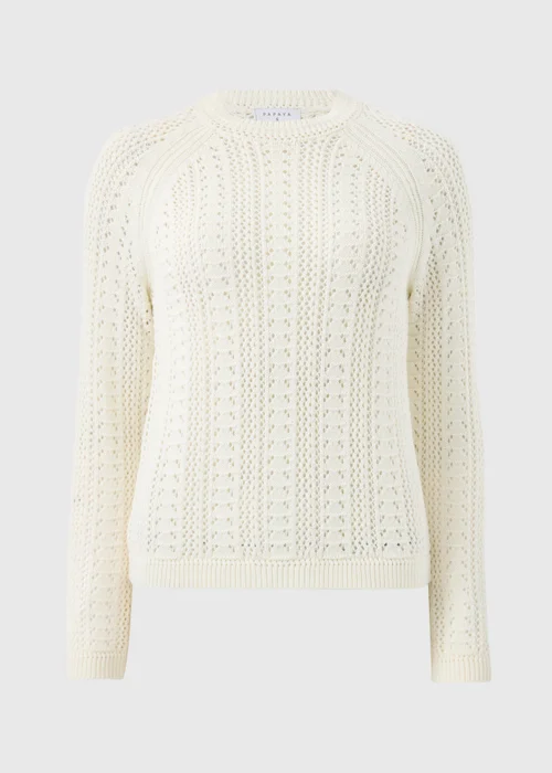 White Stitch Jumper - S Image 2
