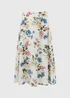 Cream Vintage Floral Midaxi Co Ord Skirt - Size 8 Image 1