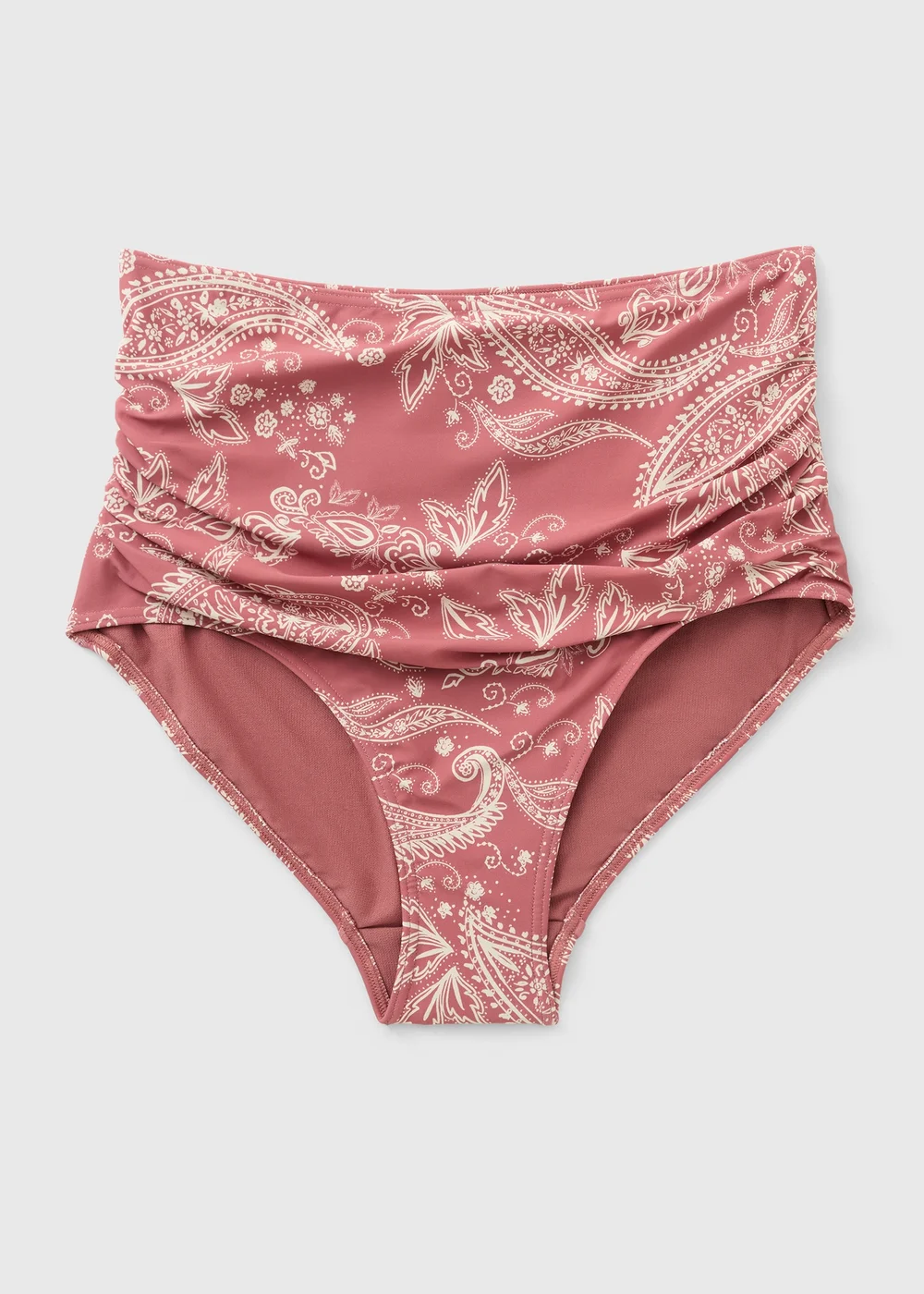 Rose Paisley Shapewear High Waisted Bikini Bottoms - 26 Image 1